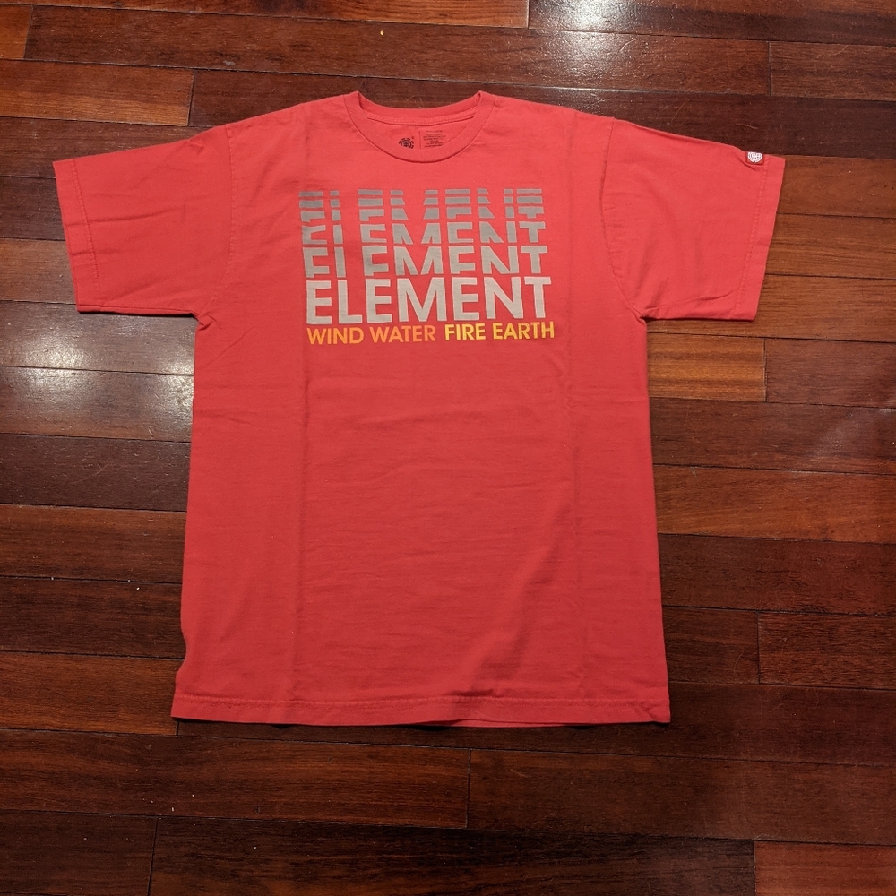Cherry Red Element Skateboarding T-shirt